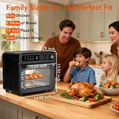 Smart Toaster Oven – 12-in-1 Air Fryer Combo