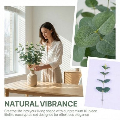 Artificial Eucalyptus Stems – 6 Pack