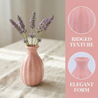 Decorative Vase Set – Frosted Glass (3-Piece)