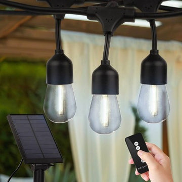 Solar Outdoor String Lights – 48ft Globe