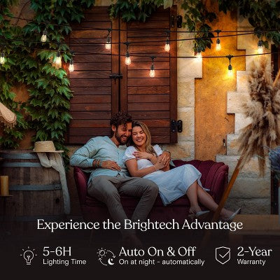 Solar Outdoor String Lights – 48ft Globe