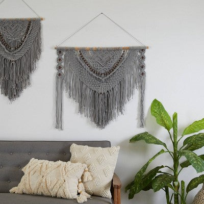 Macramé Wall Hanging – Boho Tapestry 36"
